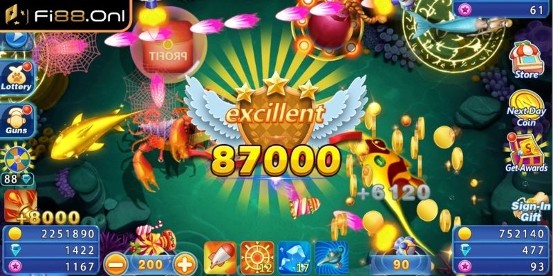 Game Bắn Cá 3D Fi88 - Siêu Phẩm Đại Dương Sống Động 3 Chiến thuật khóa Boss