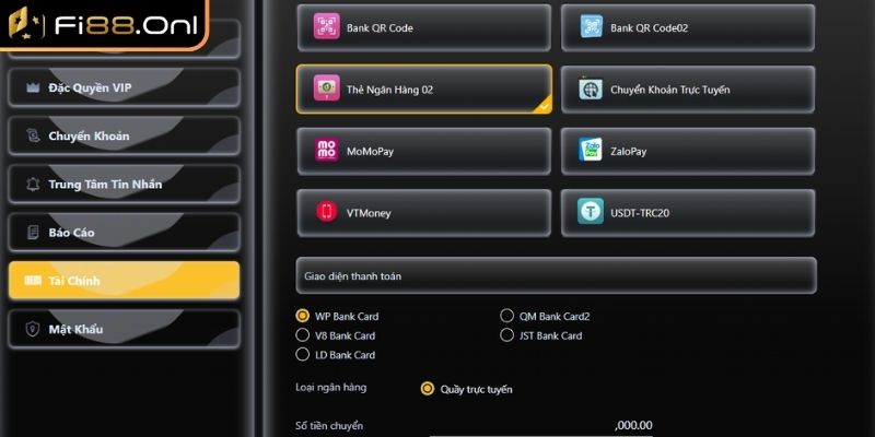 Nạp Tiền Fi88 - Hướng Dẫn Chi Tiết Cho Người Mới Năm 2025 1 Qua chuyển khoản ngân hàng