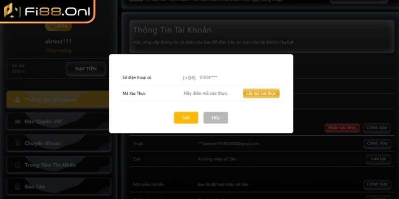 Nạp Tiền Fi88 - Hướng Dẫn Chi Tiết Cho Người Mới Năm 2025 2 Xác minh thông tin